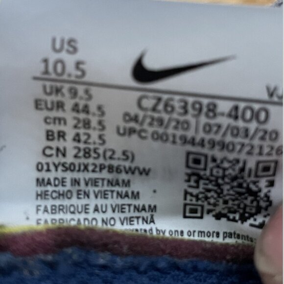 Nike Space Hippie 04 Mens Size 10.5 Mystic Navy Athletic Sneaker Shoes CZ6398400 - Picture 6 of 6